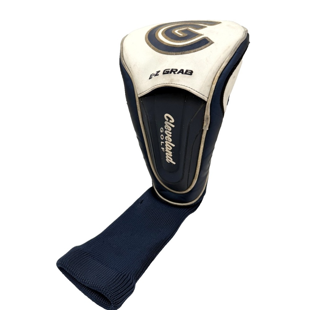 Cleveland Launcher Ultralite Driver Golf Club Headcover Navy White EZ Grab